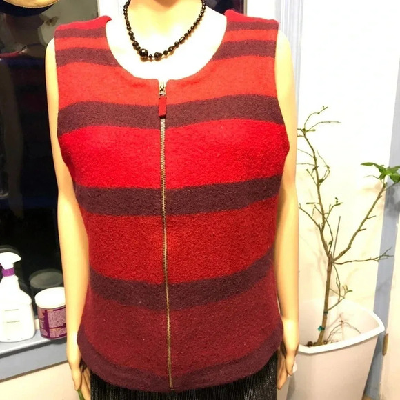 Telluride Clothing 100% Wool Women Vest Size L - Picture 1 of 6